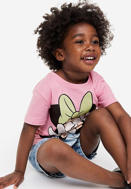 H&M - 3-Pack printed jersey tops - light beige minnie mouse