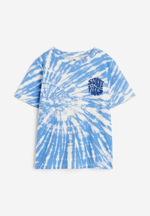 H&M - Cotton T-shirt - light blue sunny vibes