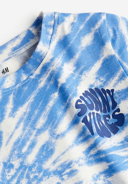 H&M - Cotton T-shirt - light blue sunny vibes