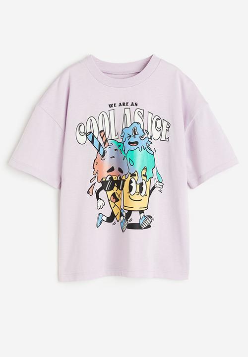 H&M - Jersey T-shirt - light purple ice cream