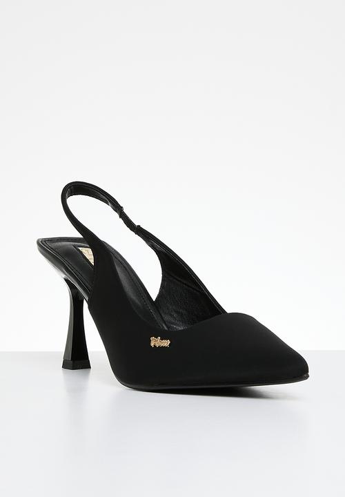 Plum - Slingback court - black