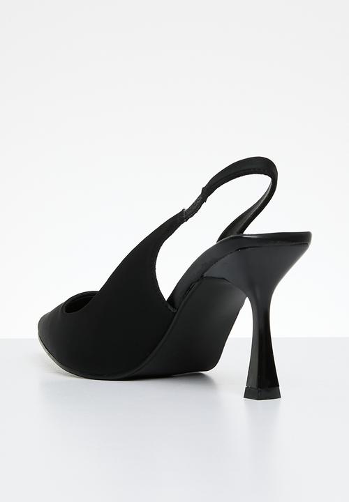 Plum - Slingback court - black