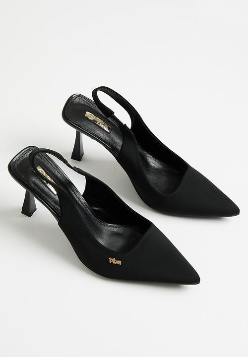 Plum - Slingback court - black