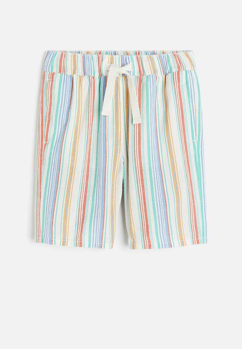 H&M - Pull-on shorts - blue striped 