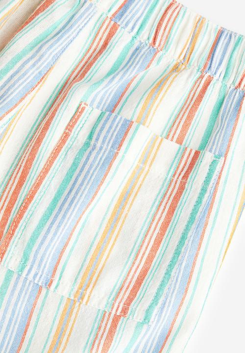 H&M - Pull-on shorts - blue striped 