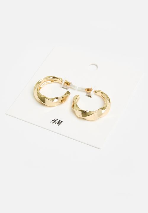 H&M - Twisted hoop earrings - gold