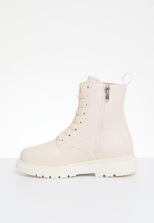 Pop Candy - Lace up boots - neutral 