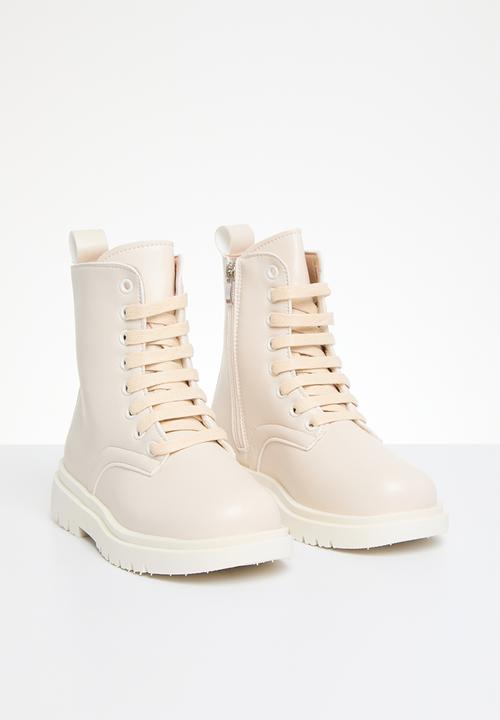 Pop Candy - Lace up boots - neutral 