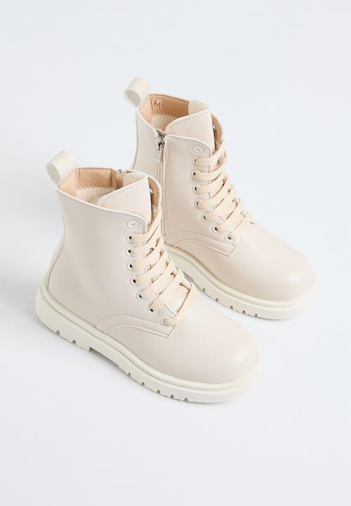 Pop Candy - Lace up boots - neutral 