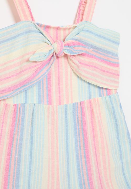 Cotton On - Parker playsuit - rainbow stripe