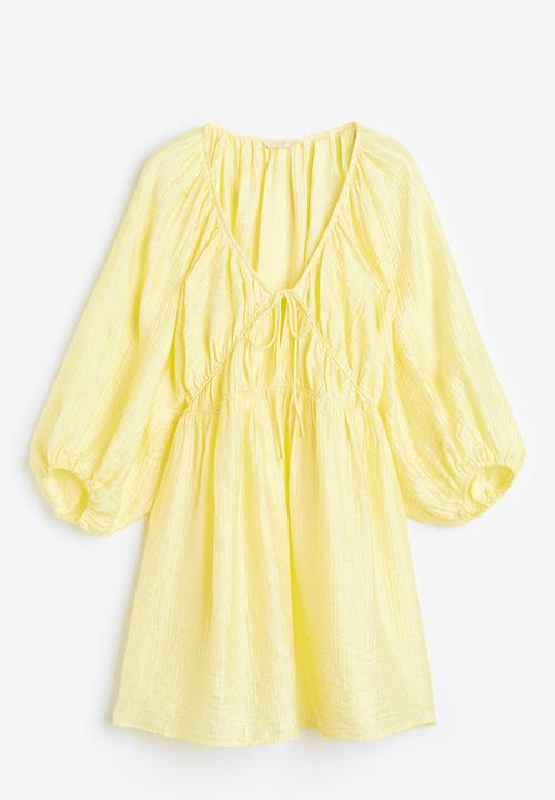 H&M - Oversized lyocell-blend dress - light yellow