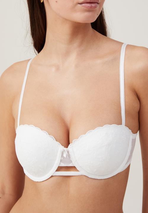 Cotton On - Aurora Lace Contour Bra - Cream
