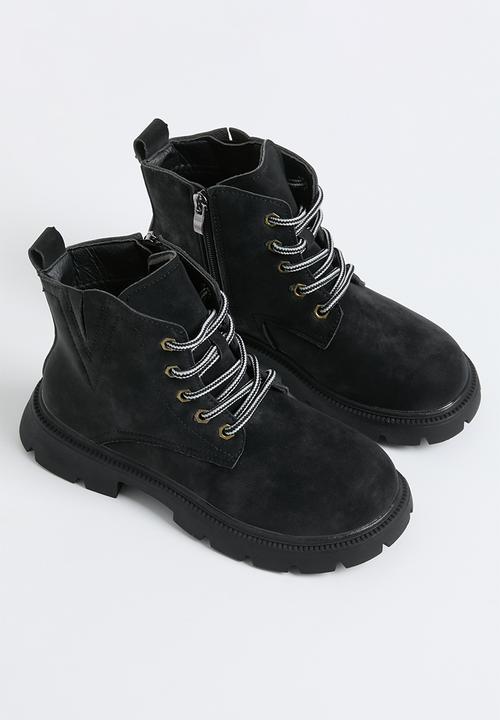 Pop Candy - Lace up boots - black 