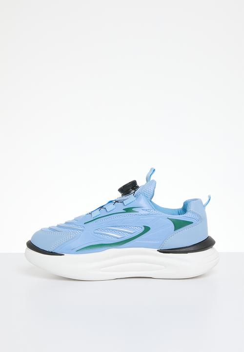 Pop Candy - Rotating buckle sneakers - blue & white
