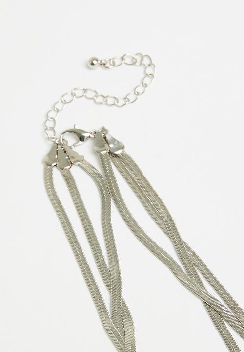 Tessa Design - Gabriella multi row chain - silver