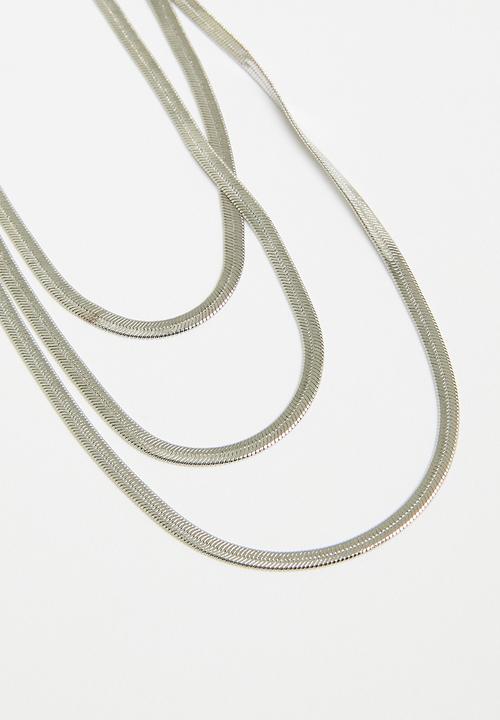 Tessa Design - Gabriella multi row chain - silver