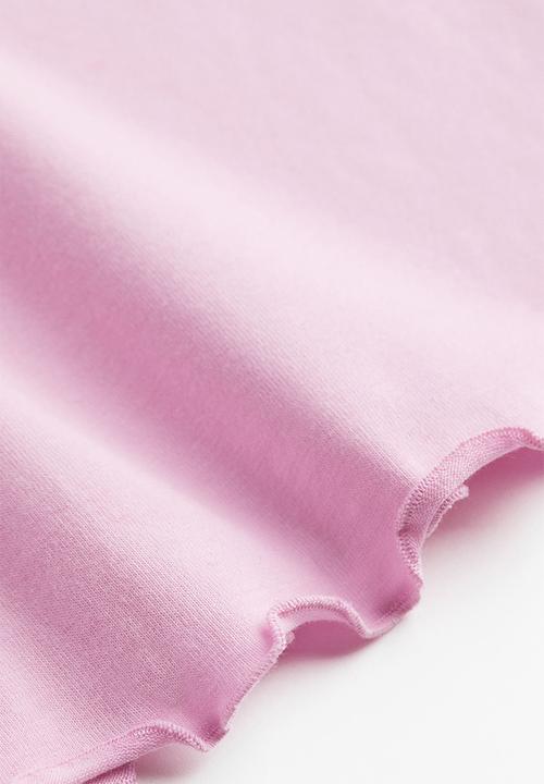 H&M - Cropped T-shirt - pink