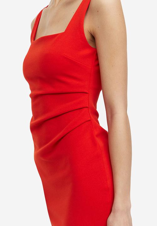 H&M - Pleated dress - red