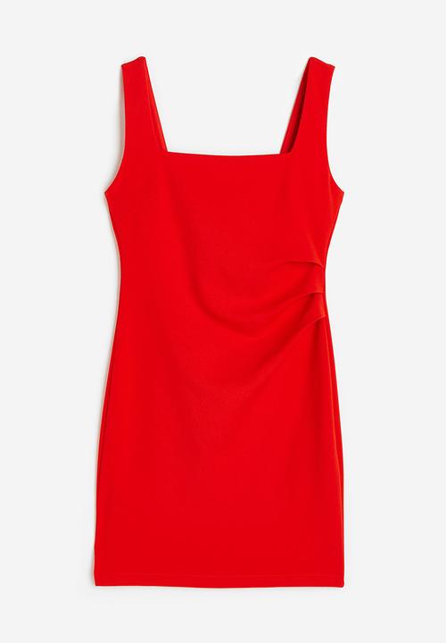 H&M - Pleated dress - red