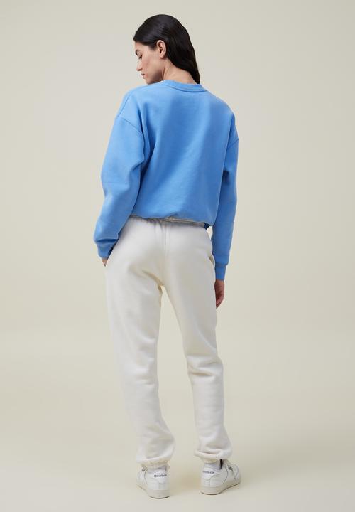 Cotton On - Plush Essential Gym Trackpant - Coconut Milk