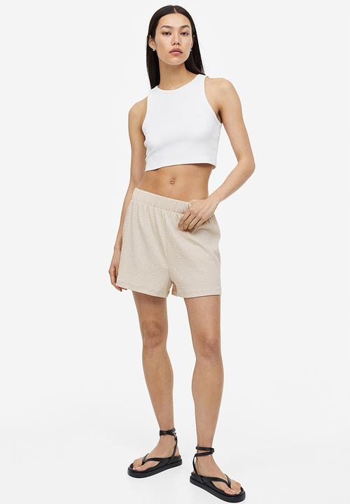 H&M - Crêpe shorts - light beige