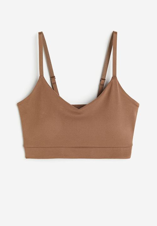 H&M - Softmove™ light support sports bra - light brown