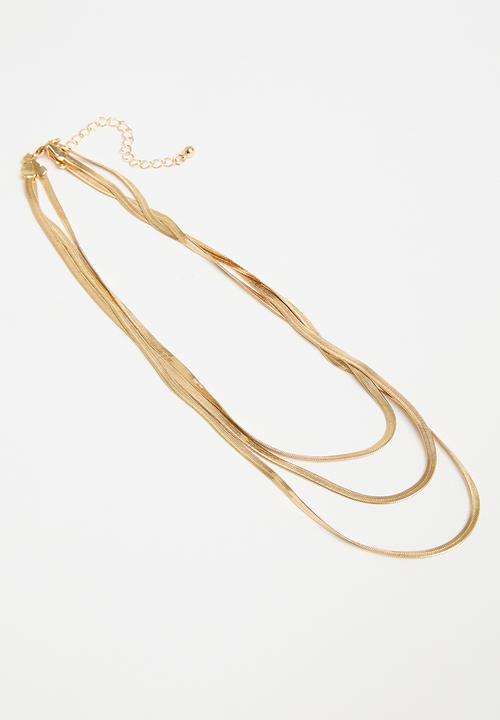 Tessa Design - Gabriella multi row chain - gold