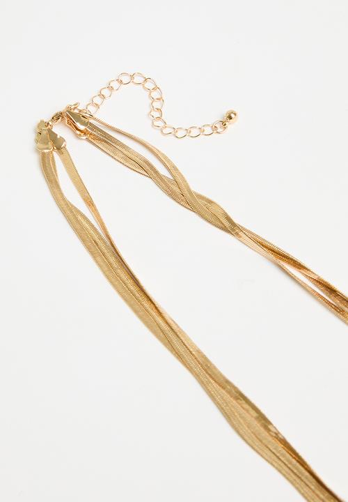 Tessa Design - Gabriella multi row chain - gold