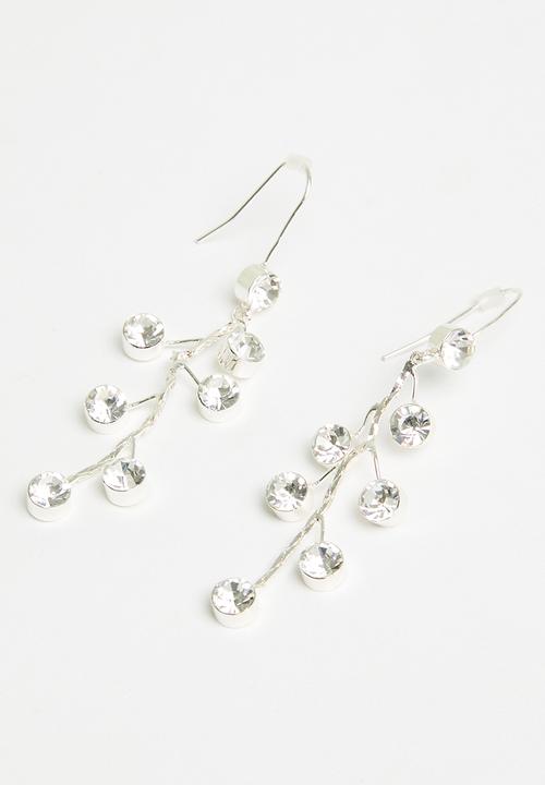 Tessa Design - Alice diamante earring - silver