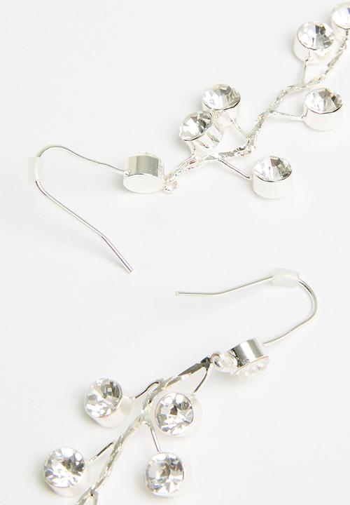 Tessa Design - Alice diamante earring - silver