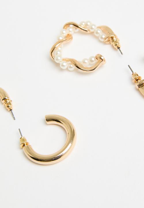 Tessa Design - Emily twisted hoop set - gold