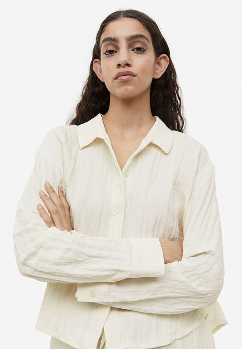 H&M - Long-sleeved shirt - cream 