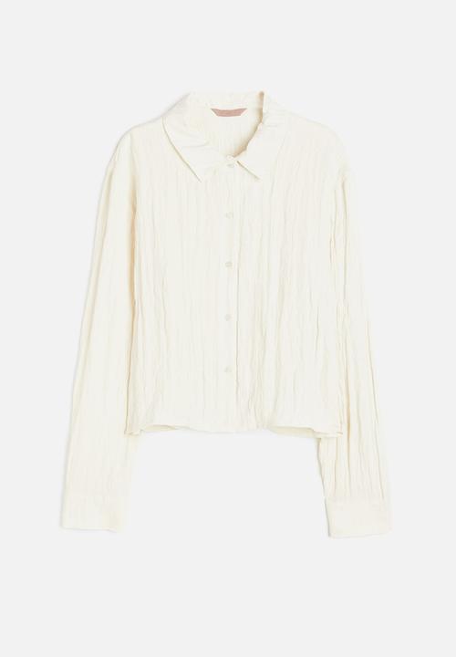 H&M - Long-sleeved shirt - cream 
