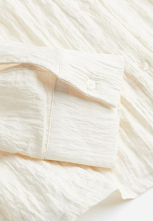 H&M - Long-sleeved shirt - cream 