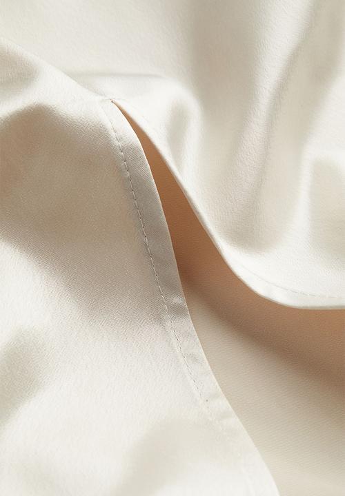 H&M - Tie-strap corset dress - light beige