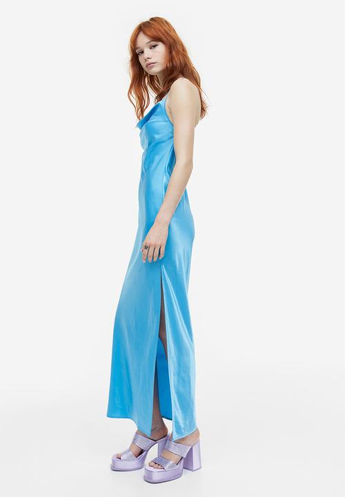 H&M - Satin slip dress - blue