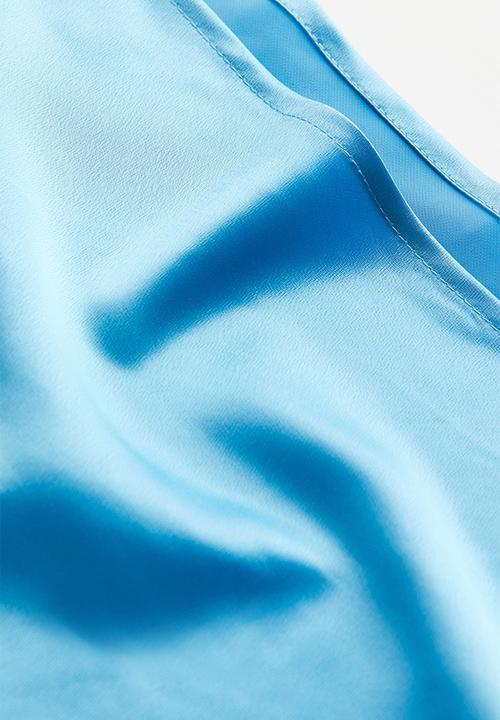 H&M - Satin slip dress - blue