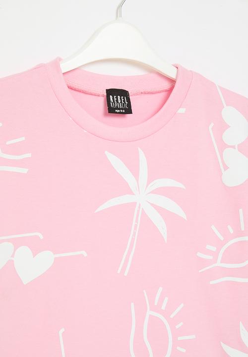 Rebel Republic - Graphic t-shirt - light pink