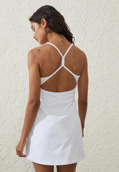 Cotton On - Ultra Soft Open Back Dress - White