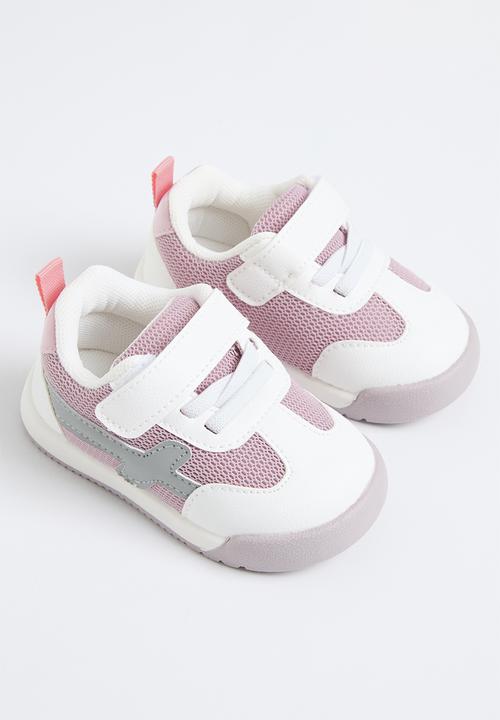Pop Candy - Velcro and lace up sneaker - pink