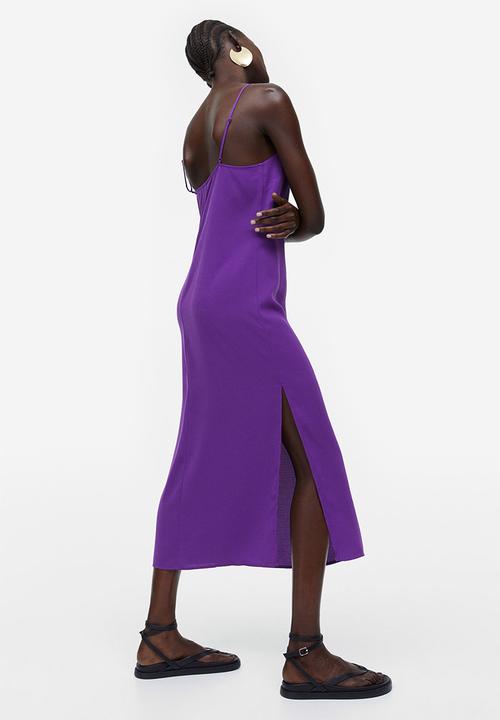 H&M - Crêpe slip dress - purple