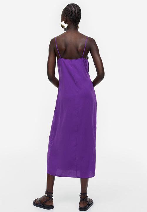 H&M - Crêpe slip dress - purple