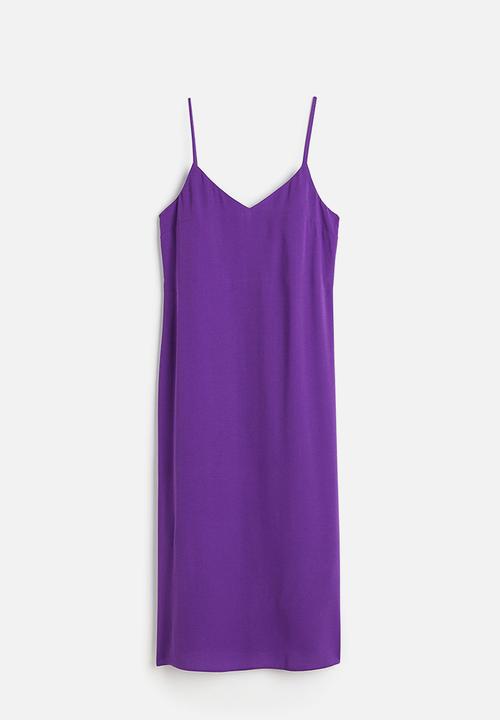 H&M - Crêpe slip dress - purple