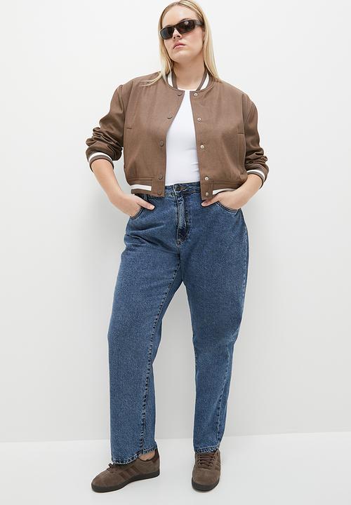 dailyfriday - Basic collegiate bomber - taupe