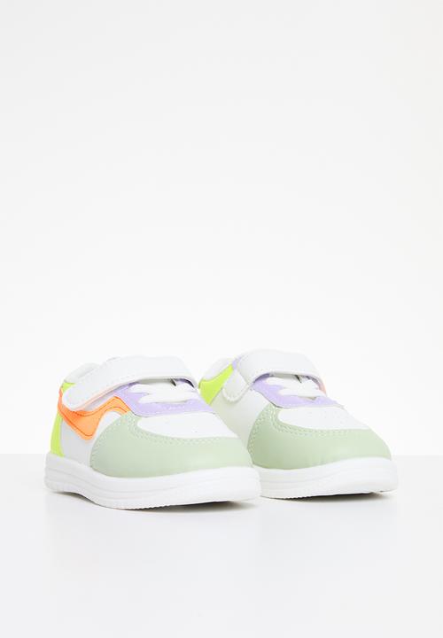 Pop Candy - Velcro strap sneaker - sage multi