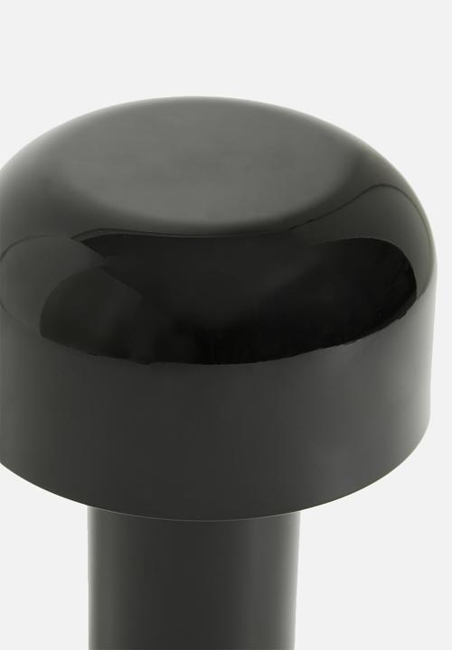 Sixth Floor - Owen touch rechargeable lamp - black