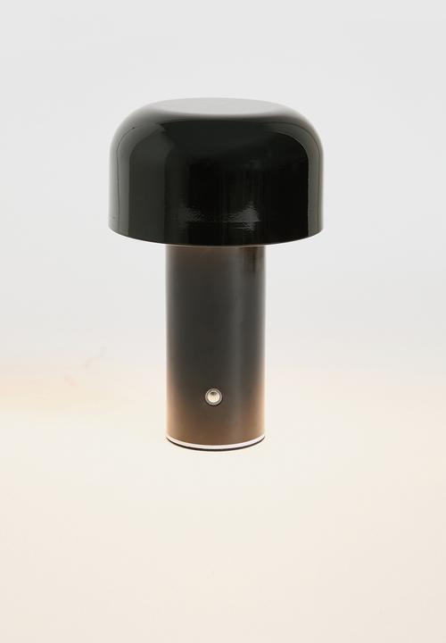Sixth Floor - Owen touch rechargeable lamp - black