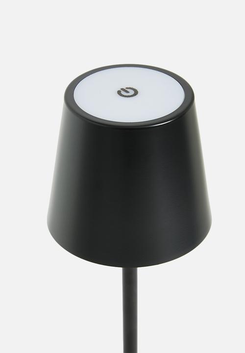 Sixth Floor - Louis touch rechargeable lamp - black
