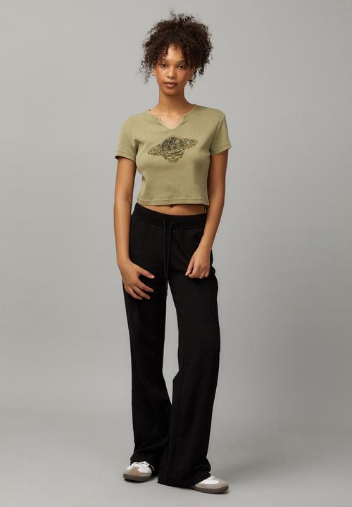 Factorie - Lightweight Straight Leg Trackpant - Black