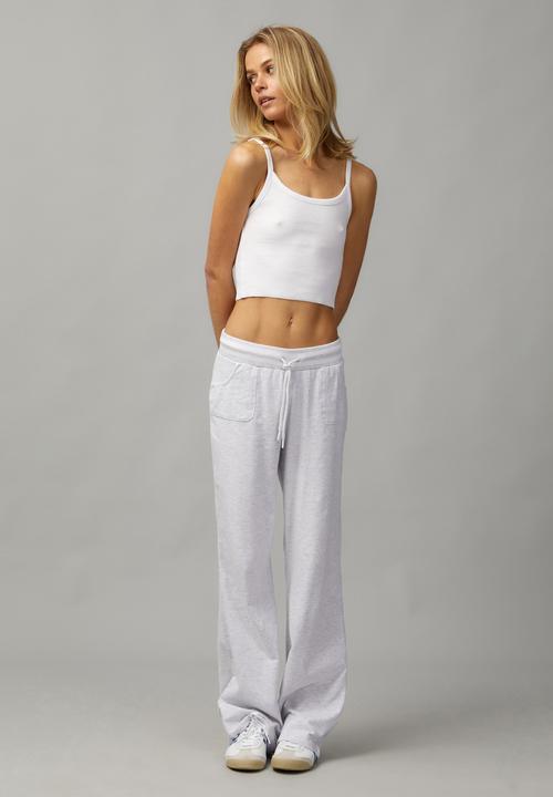 Factorie - Lightweight Straight Leg Trackpant - Silver Marle